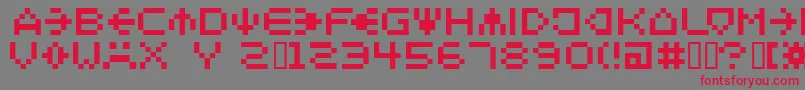 Spaider Font – Red Fonts on Gray Background