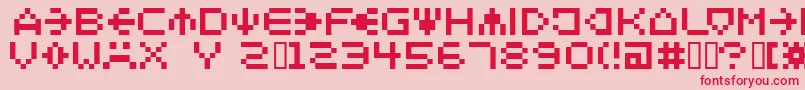 Spaider Font – Red Fonts on Pink Background