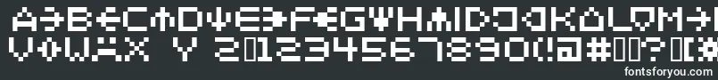 Шрифт Spaider – белые шрифты на чёрном фоне