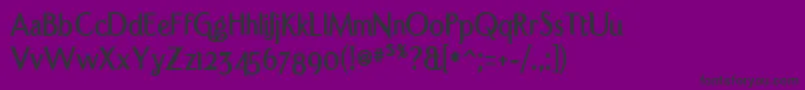 Portcreb Font – Black Fonts on Purple Background