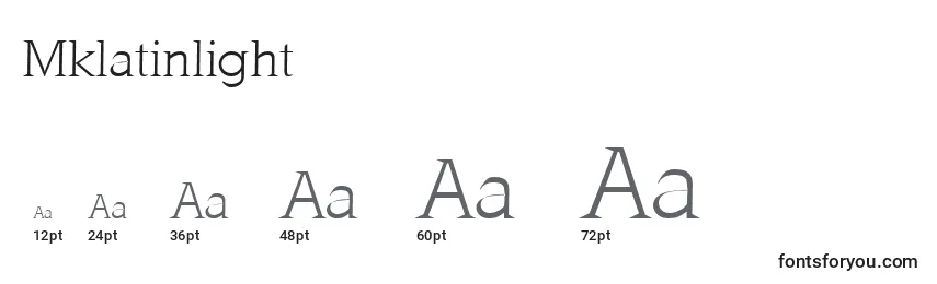 Mklatinlight Font Sizes
