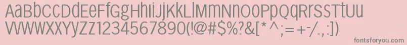 Sansxhigh Font – Gray Fonts on Pink Background