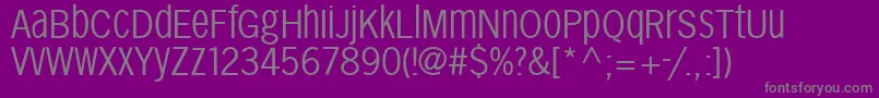 Sansxhigh Font – Gray Fonts on Purple Background