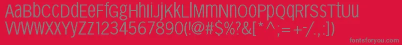 Sansxhigh Font – Gray Fonts on Red Background