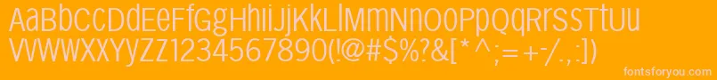 Sansxhigh Font – Pink Fonts on Orange Background