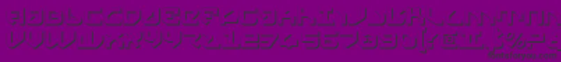 YahrenShadow Font – Black Fonts on Purple Background