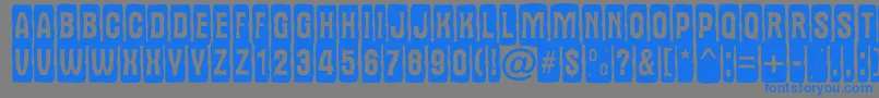 AAlternatitulcmjgg Font – Blue Fonts on Gray Background