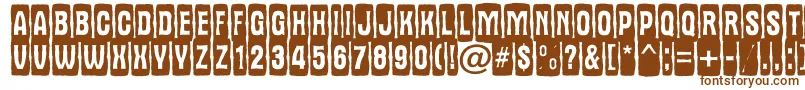 AAlternatitulcmjgg Font – Brown Fonts on White Background
