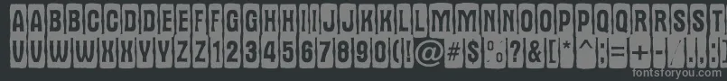 AAlternatitulcmjgg Font – Gray Fonts on Black Background
