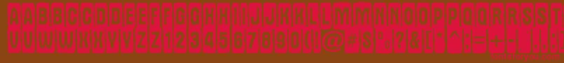 AAlternatitulcmjgg Font – Red Fonts on Brown Background