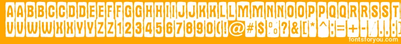 AAlternatitulcmjgg Font – White Fonts on Orange Background