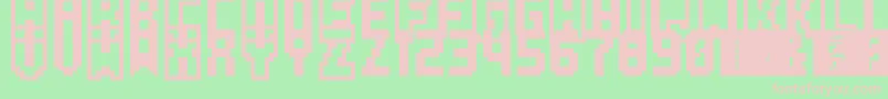 PkmnPinball Font – Pink Fonts on Green Background