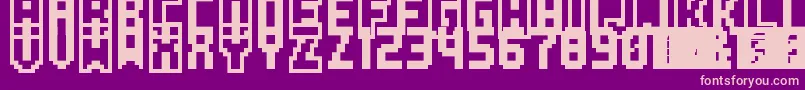 PkmnPinball Font – Pink Fonts on Purple Background