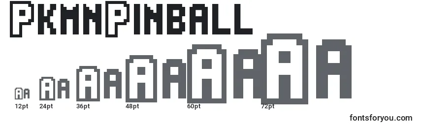 Größen der Schriftart PkmnPinball
