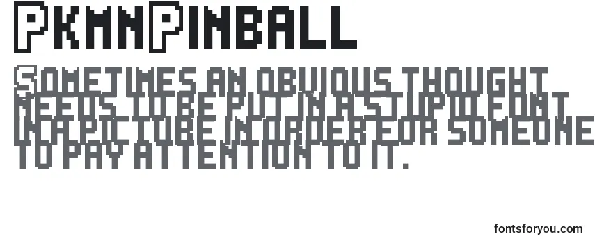 Обзор шрифта PkmnPinball