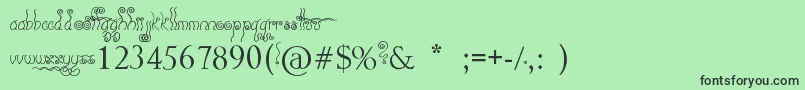 Geez...Seriously... Font – Black Fonts on Green Background