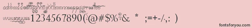 Geez...Seriously...-Schriftart – Schwarze Schriften auf rosa Hintergrund