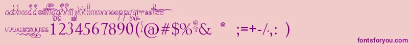 Geez...Seriously...-Schriftart – Violette Schriften auf rosa Hintergrund