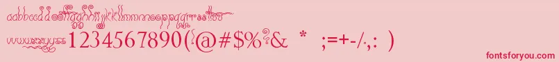 Geez...Seriously... Font – Red Fonts on Pink Background