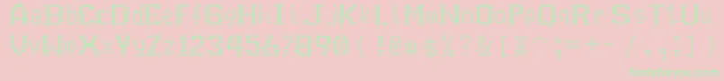 JEkrB Font – Green Fonts on Pink Background