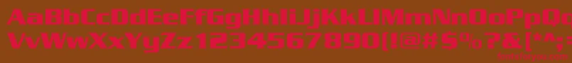 Serpentinedbol Font – Red Fonts on Brown Background