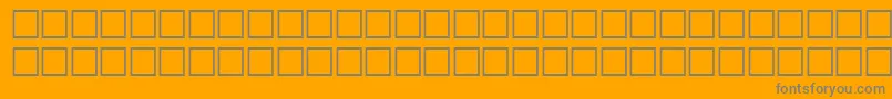 TalonitalRegular-fontti – harmaat kirjasimet oranssilla taustalla