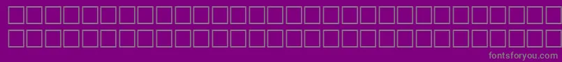 フォントTalonitalRegular – 紫の背景に灰色の文字