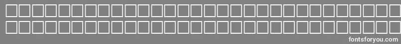 TalonitalRegular-Schriftart – Weiße Schriften auf grauem Hintergrund