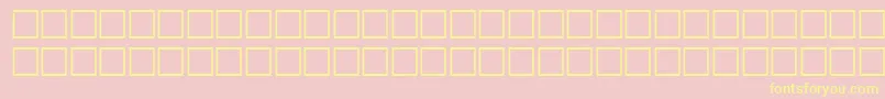 TalonitalRegular-Schriftart – Gelbe Schriften auf rosa Hintergrund