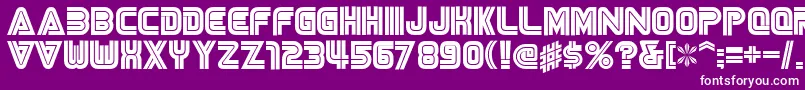 NisesegaCyrillic Font – White Fonts on Purple Background