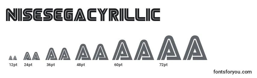 NisesegaCyrillic Font Sizes