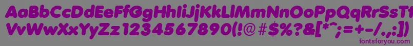 VolkswagenserialBlackItalic Font – Purple Fonts on Gray Background