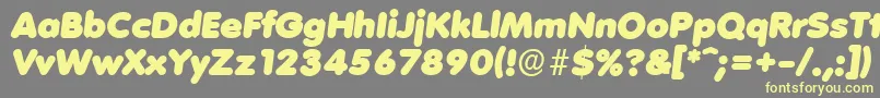 fuente VolkswagenserialBlackItalic – Fuentes Amarillas Sobre Fondo Gris