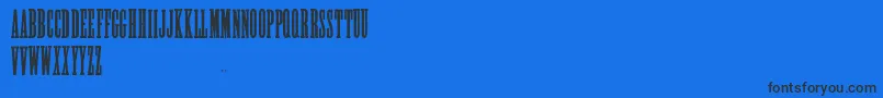 AlycidonCondensed-Schriftart – Schwarze Schriften auf blauem Hintergrund