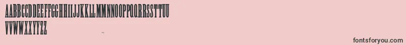 AlycidonCondensed-fontti – mustat fontit vaaleanpunaisella taustalla