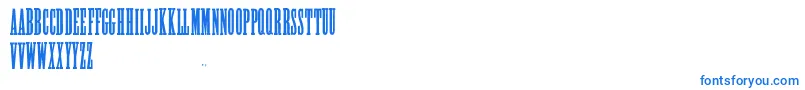 フォントAlycidonCondensed – 青いフォント