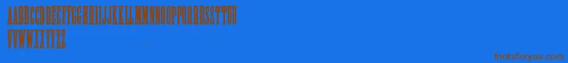 AlycidonCondensed Font – Brown Fonts on Blue Background