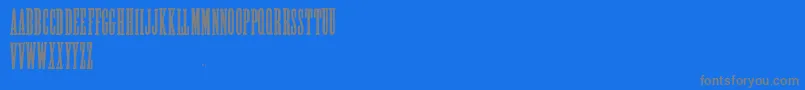 Czcionka AlycidonCondensed – szare czcionki na niebieskim tle