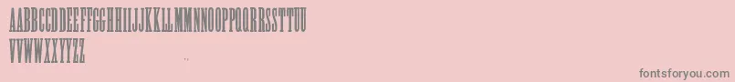 Czcionka AlycidonCondensed – szare czcionki na różowym tle