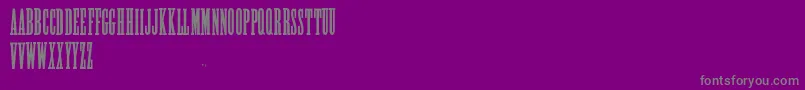 フォントAlycidonCondensed – 紫の背景に灰色の文字