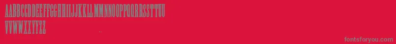 フォントAlycidonCondensed – 赤い背景に灰色の文字