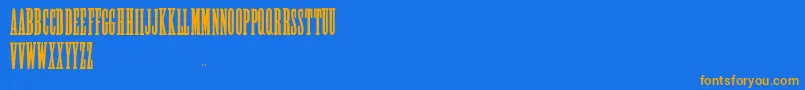 Шрифт AlycidonCondensed – оранжевые шрифты на синем фоне