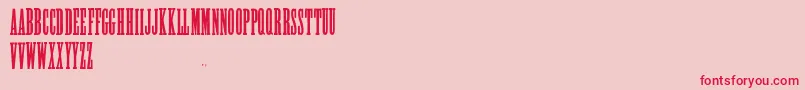 AlycidonCondensed Font – Red Fonts on Pink Background