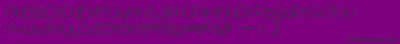 CinnamonCake Font – Black Fonts on Purple Background