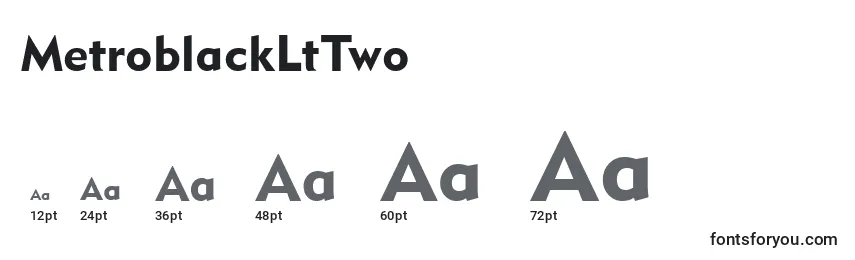 MetroblackLtTwo Font Sizes