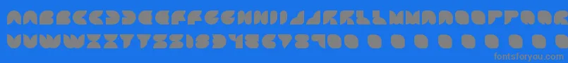 Attic ffy Font – Gray Fonts on Blue Background