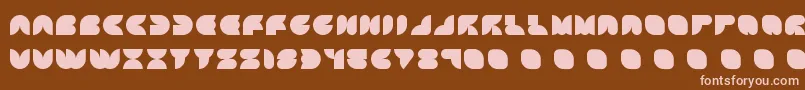 Attic ffy Font – Pink Fonts on Brown Background