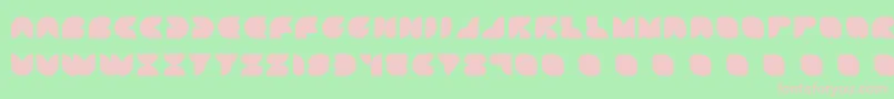 Attic ffy Font – Pink Fonts on Green Background