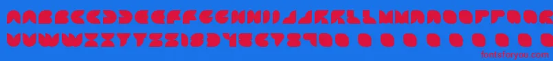 fuente Attic ffy – Fuentes Rojas Sobre Fondo Azul