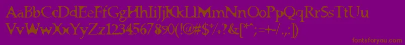 BigHam Font – Brown Fonts on Purple Background